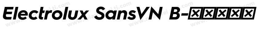 Electrolux SansVN B字体转换